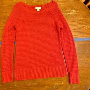 Loft Coral Knit Sweater